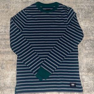 Vans Green Striped Men's Shirt
